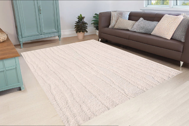 Dynamic Rugs Drift 18750 Handmade Modern Cream Rug