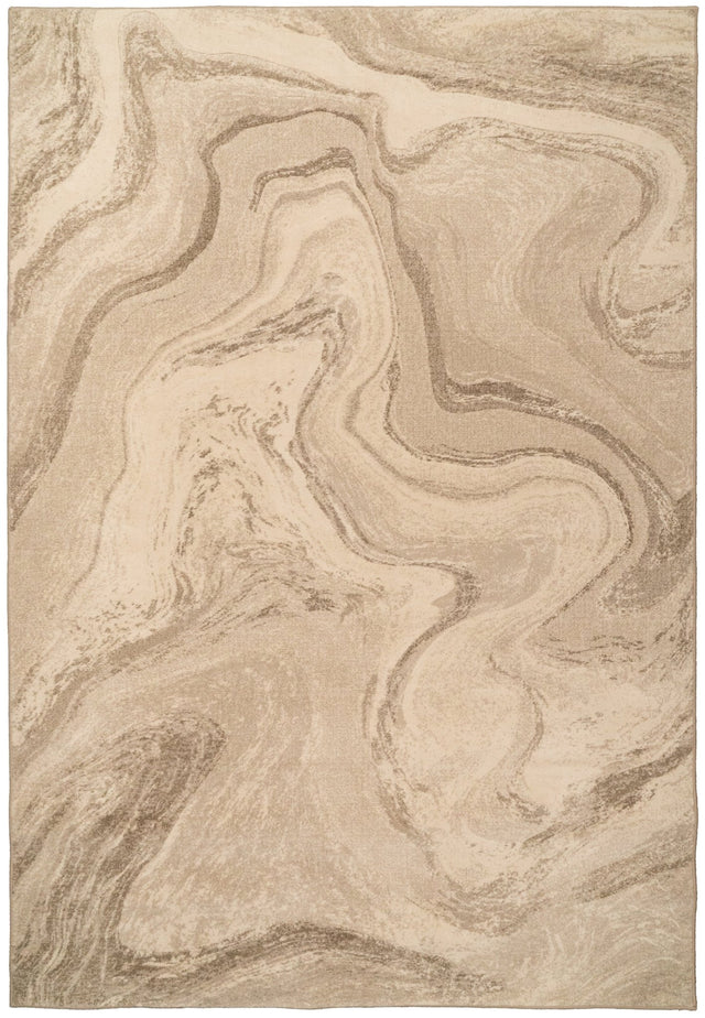 Dynamic Rugs Eclipse 63436 Power Loomed Modern Beige Rug