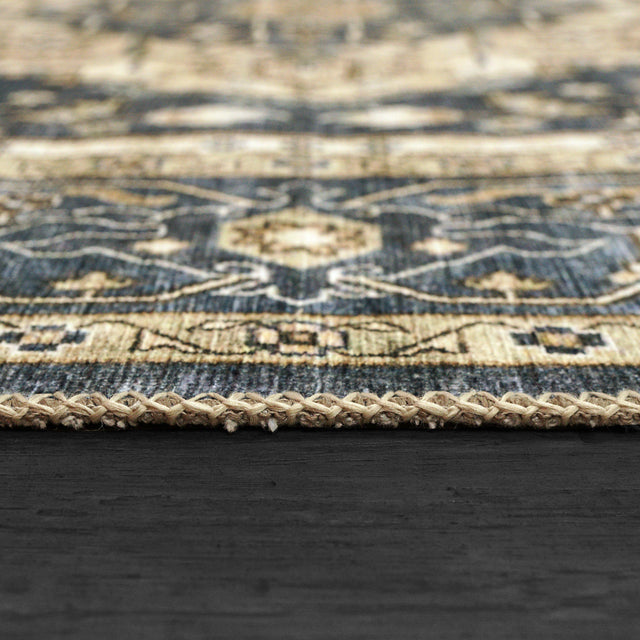 Dynamic Rugs Elise 6302 Power Loomed Traditional Navy/Ivory Rug