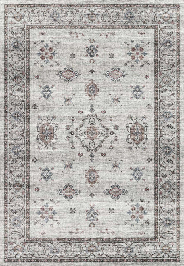 Dynamic Rugs Elise 6304 Power Loomed Traditional Grey Rug
