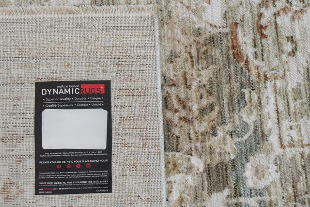 Dynamic Rugs Flare 14740 Power Loomed Traditional Beige/Grey/Ivory Rug
