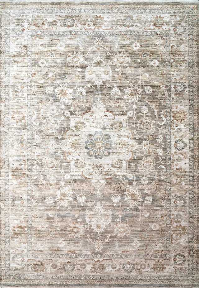 Dynamic Rugs Flare 14740 Power Loomed Traditional Beige/Grey/Ivory Rug