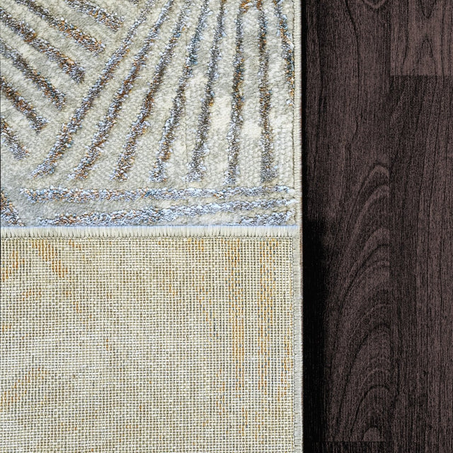 Dynamic Rugs Gold 1355 Cream/Silver/Gold Rugs.