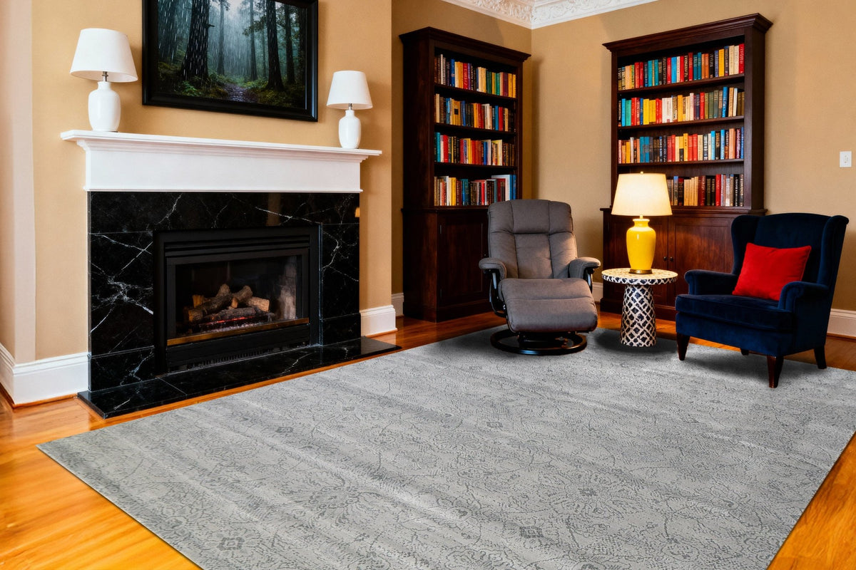 Dynamic Rugs Harmony 59002 Power Loomed Contemporary Ivory/Blue Rug