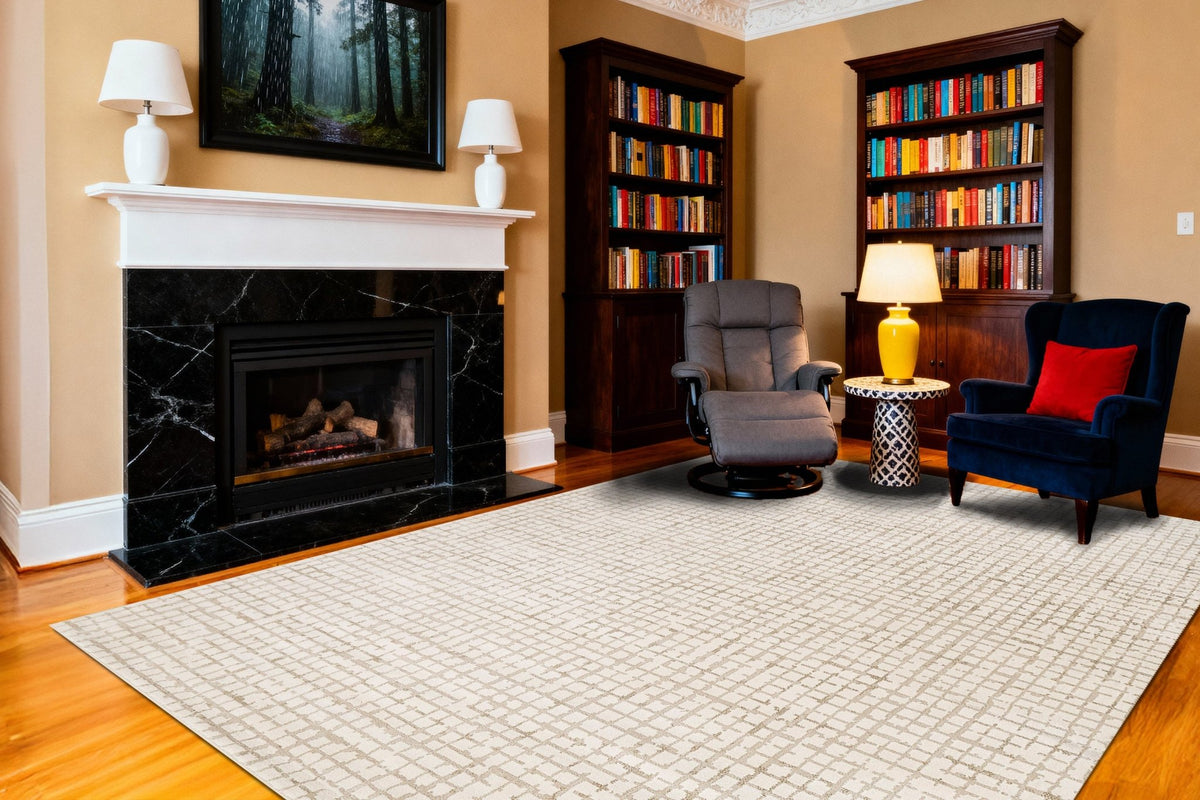 Dynamic Rugs Harmony 59003 Power Loomed Contemporary Ivory/Beige Rug
