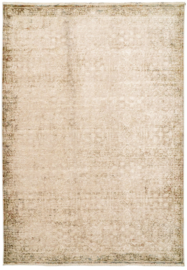 Dynamic Rugs Hudson 1460 Power Loomed Transitional Beige/Cream Rug
