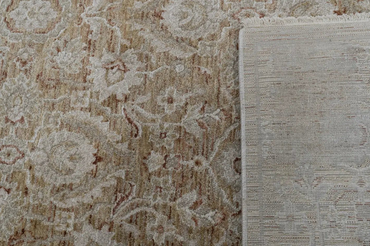 Dynamic Rugs Hudson 1480 Power Loomed Transitional Gold/Cream Rug - Corner