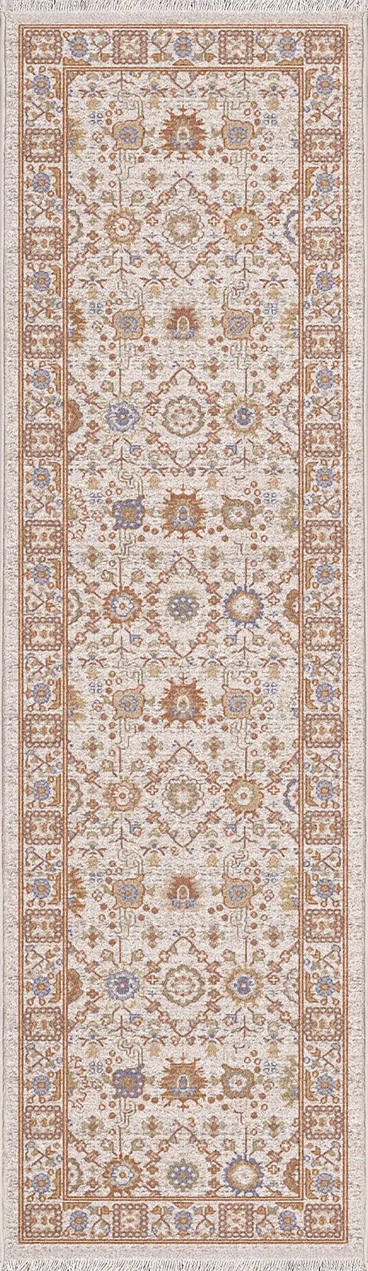 Dynamic Rugs Juno 6888 Power Loomed Traditional Ivory/Multi Rug - Runner
