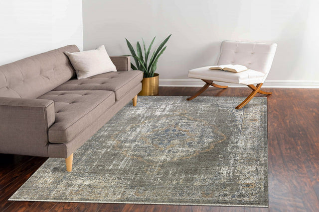 Dynamic Rugs Kyra 13700 Power Loomed Transitional Beige/Multi Rug