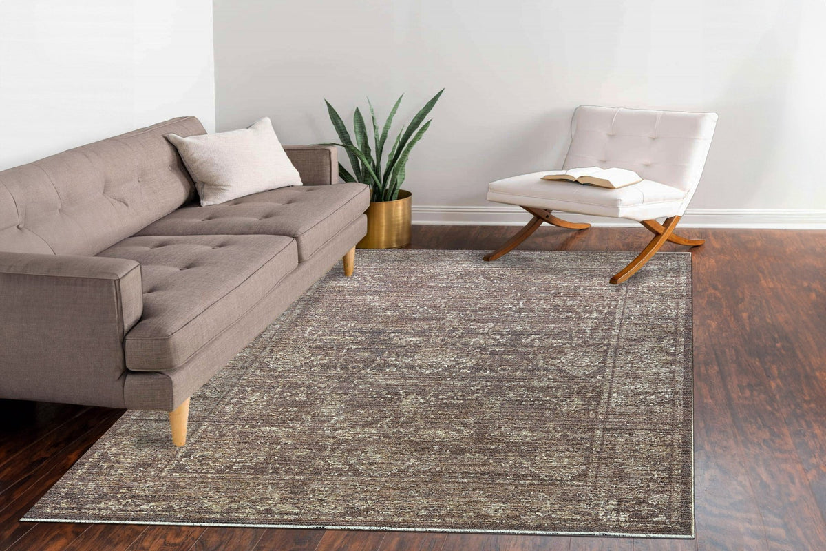 Dynamic Rugs Kyra 13701 Power Loomed Transitional Rust Rug