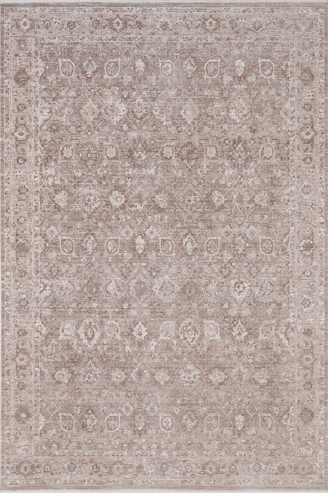 Dynamic Rugs Lara 14620 Power Loomed Traditional Brown/Grey Rug