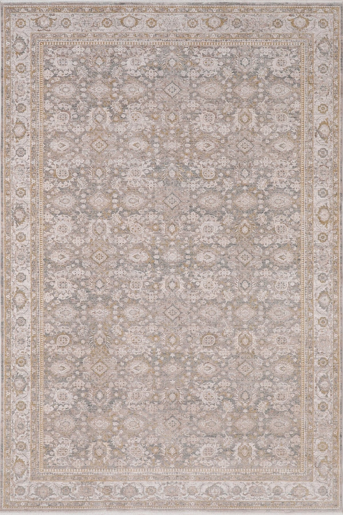 Dynamic Rugs Lara 14623 Power Loomed Traditional Beige/Grey/Cream Rug