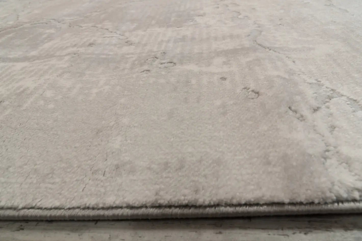 Dynamic Rugs Lazer 12676 Power Loomed Modern Light Grey Rug - Pile