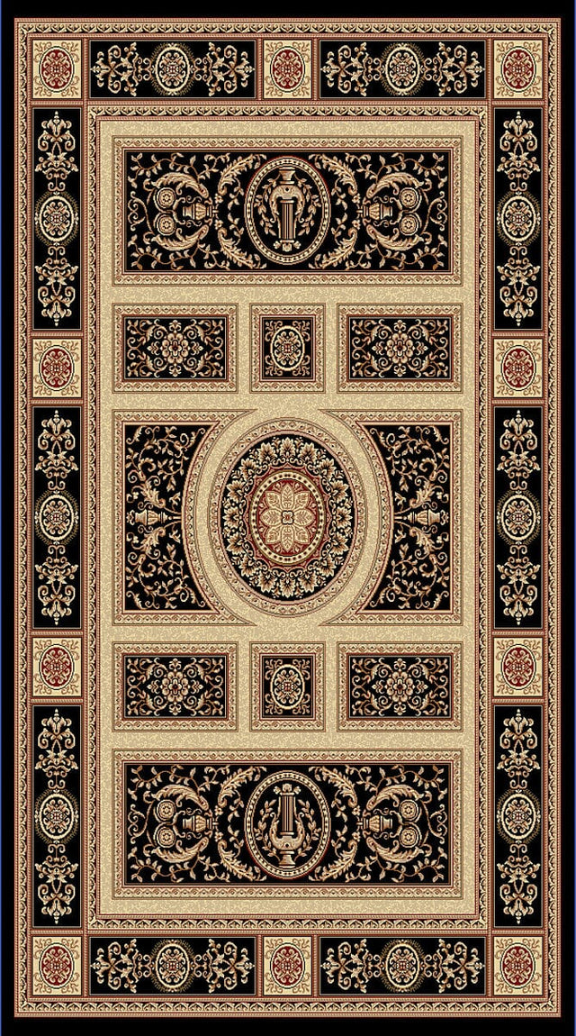 Dynamic Rugs Legacy 58021 Black Rugs.