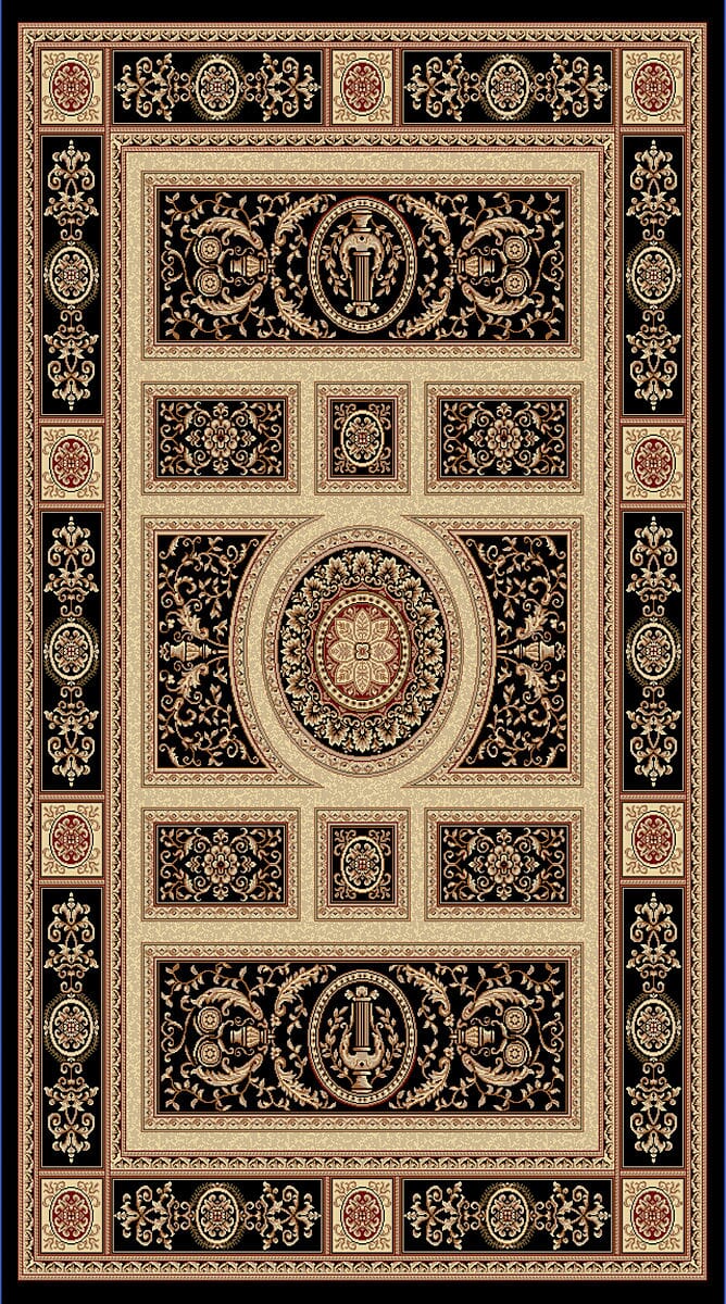 Dynamic Rugs Legacy 58021 Black Rugs.