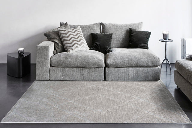 Dynamic Rugs Masai 14005 Power Loomed Modern Ivory Rug
