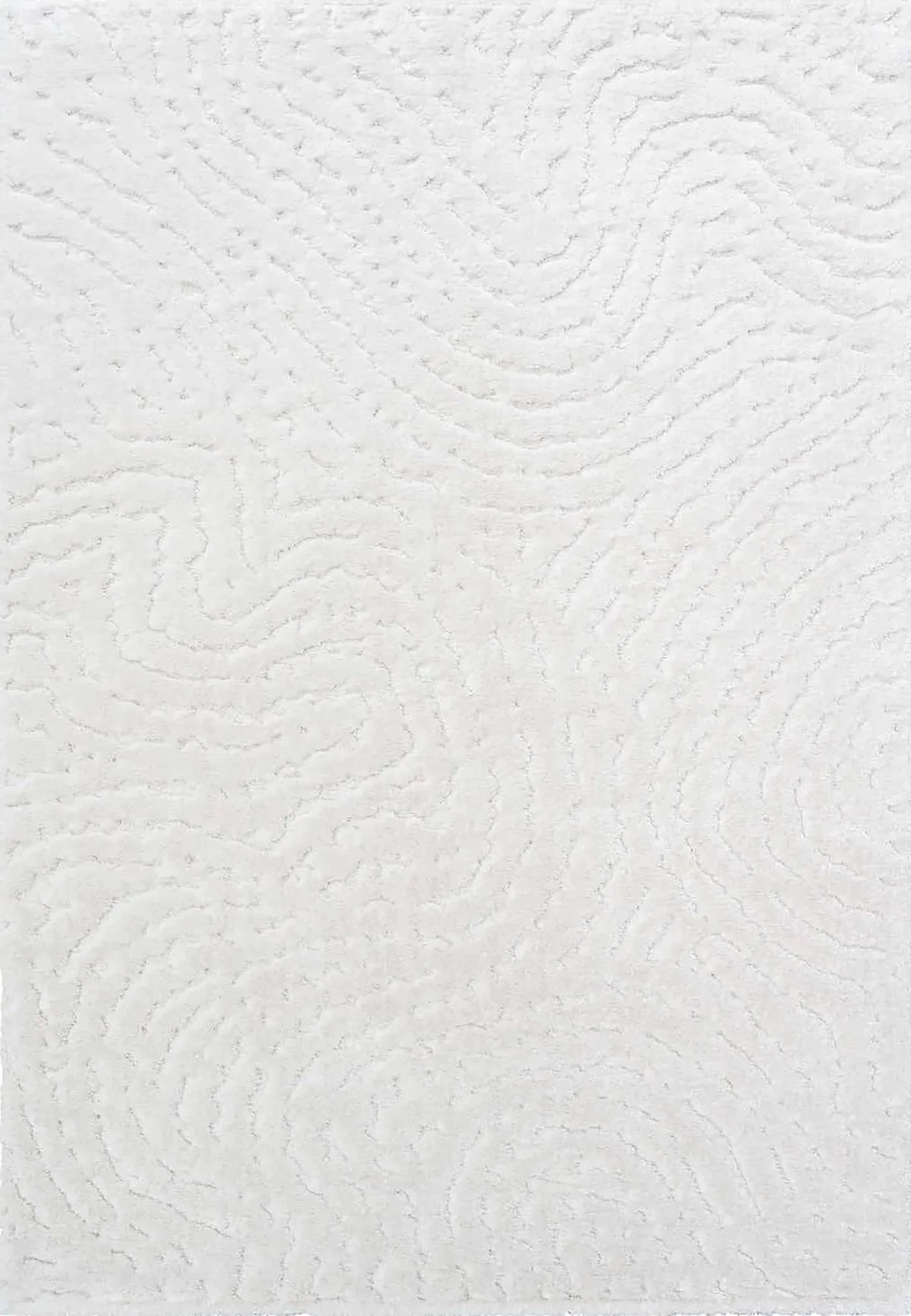 Dynamic Rugs Masai 14024 Power Loomed Modern White Rug - Rectangular