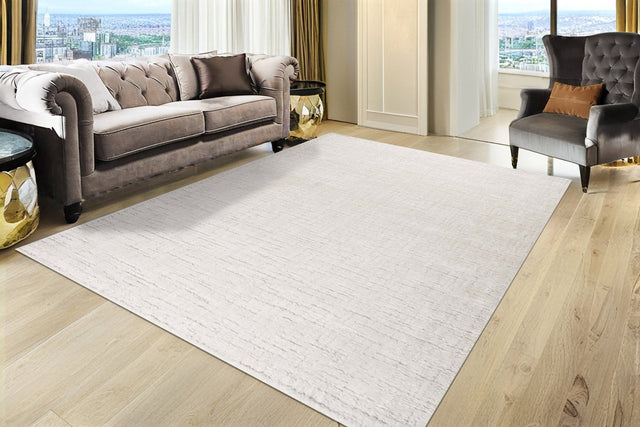 Dynamic Rugs Masai 14500 Power Loomed Modern Ivory Rug