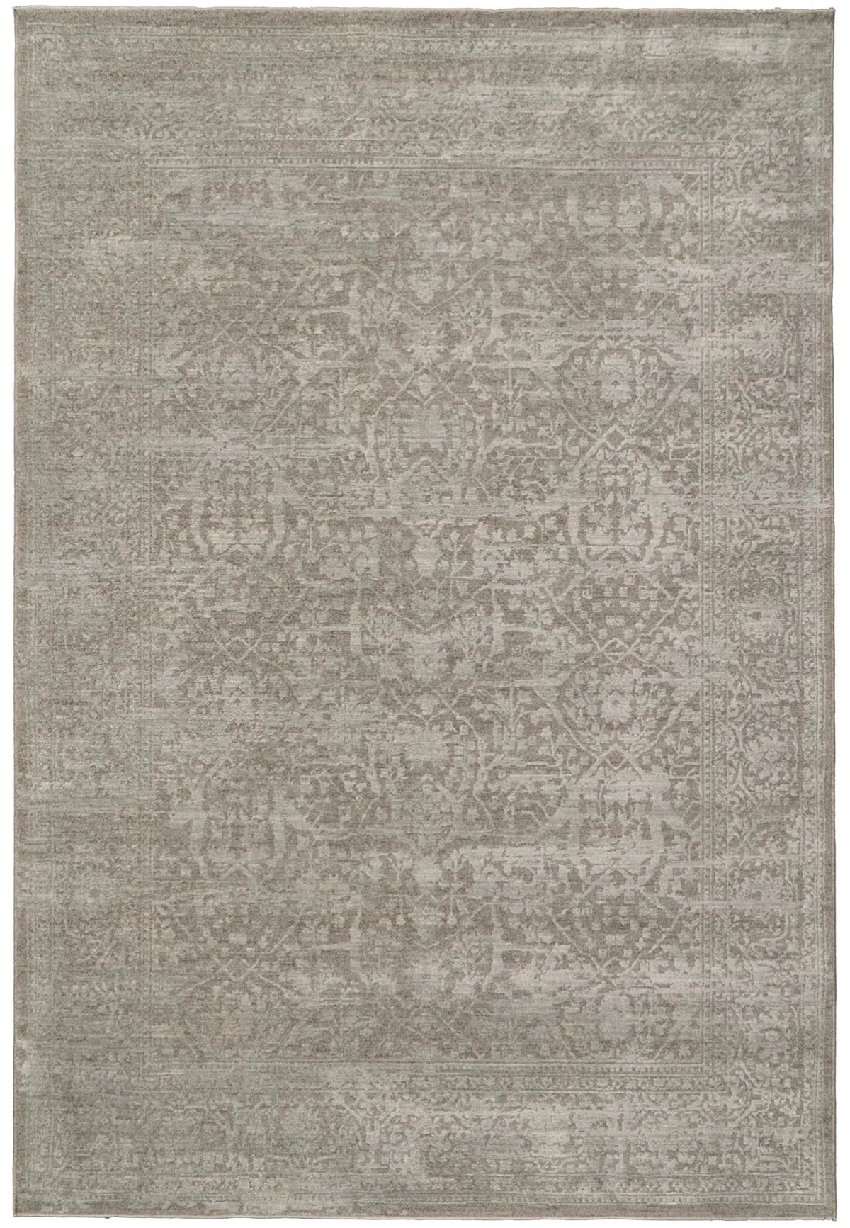 Dynamic Rugs Meadow 17971 Power Loomed Transitional Grey Rug - Rectangular