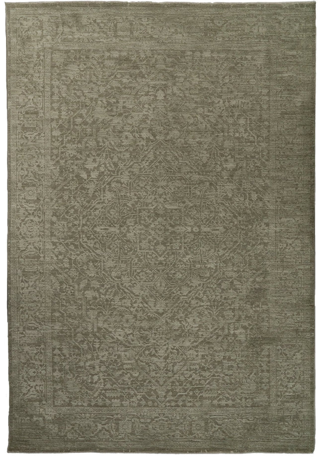 Dynamic Rugs Meadow 17973 Power Loomed Traditional Sage/Beige Rug