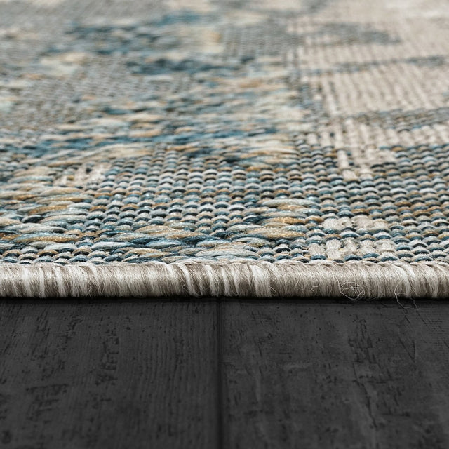 Dynamic Rugs Melissa 4234 Grey/Blue Rug.