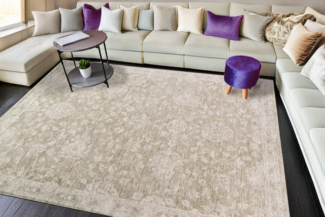 Dynamic Rugs Milano 12502 Power Loomed Transitional Light Grey/Beige/Ivory Rug