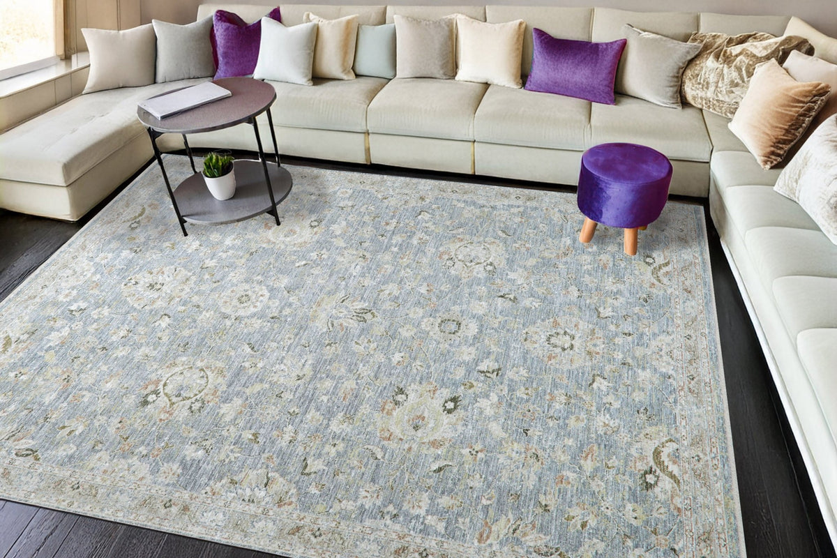 Dynamic Rugs Milano 12502 Power Loomed Transitional Navy/Ivory/Beige Rug