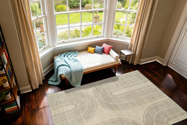 Dynamic Rugs Monroe 9801 Power Loomed Modern Beige/Grey Rug