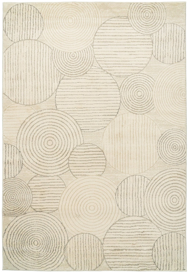 Dynamic Rugs Monroe 9815 Power Loomed Modern Ivory/Grey Rug