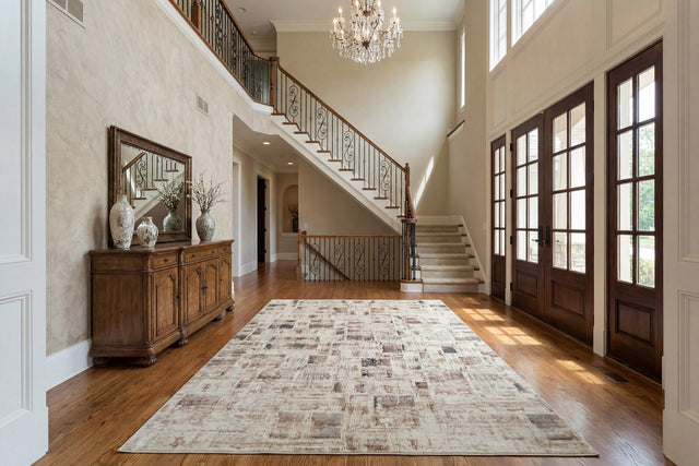 Dynamic Rugs Montrose 1783 Power Loomed Modern Beige/Cream Rug
