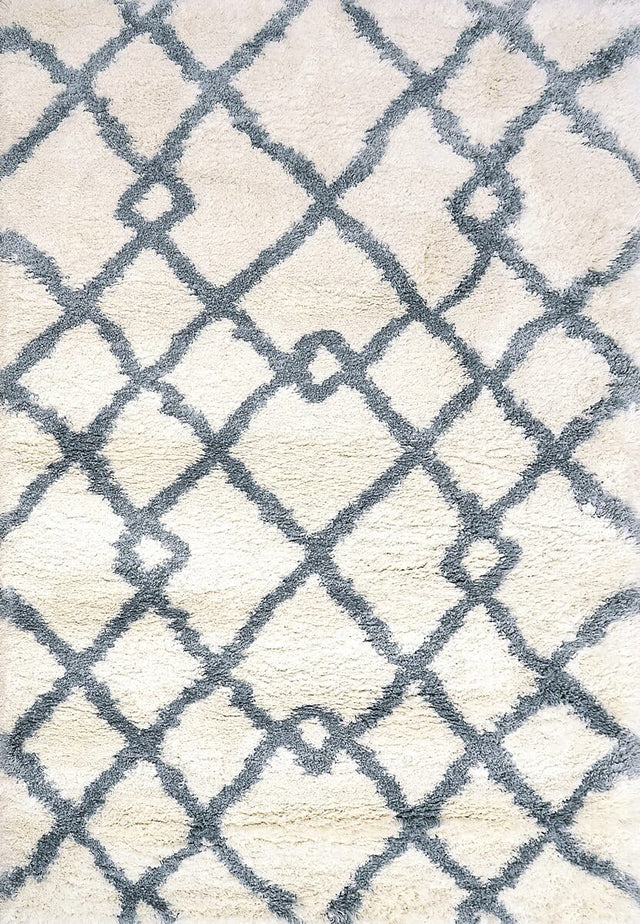 Dynamic Rugs Nitro Lux 6361 Ivory / Blue Rugs.