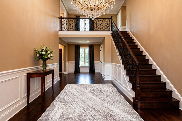 Dynamic Rugs Obsession 9537 Power Loomed Modern Cream/Taupe Rug