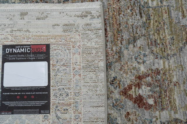 Dynamic Rugs Pandora 17652 Power Loomed Transitional Rust/Blue/Multi Rug