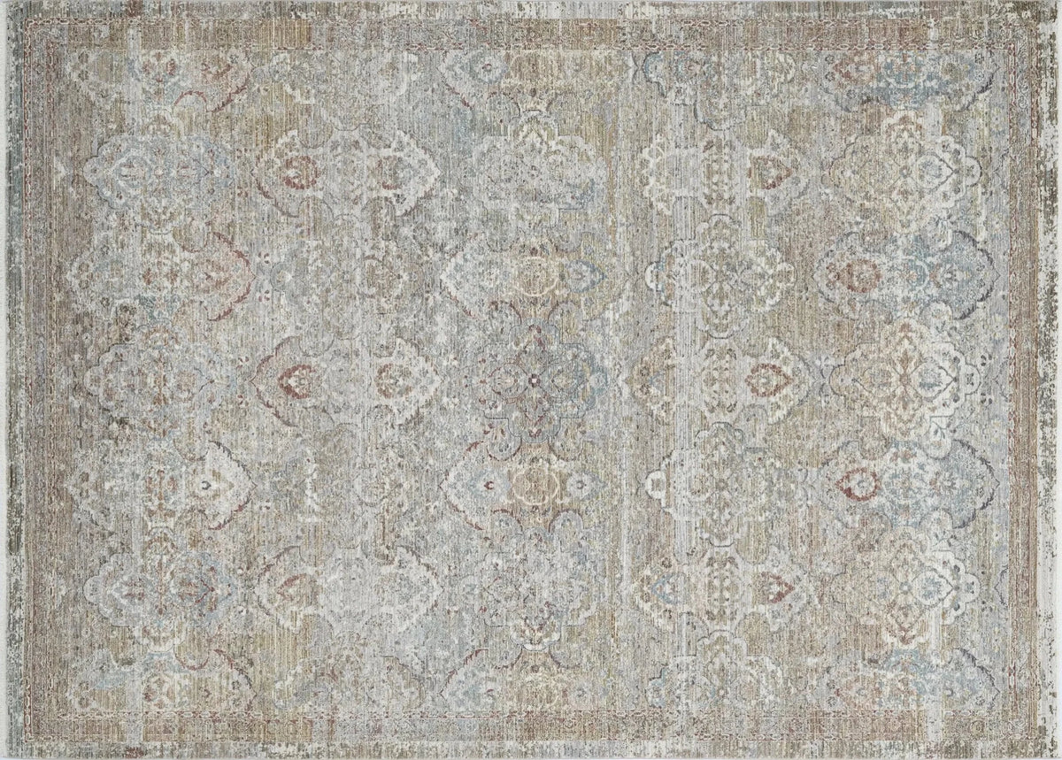 Dynamic Rugs Pandora 17652 Power Loomed Transitional Rust/Blue/Multi Rug - Rectangular
