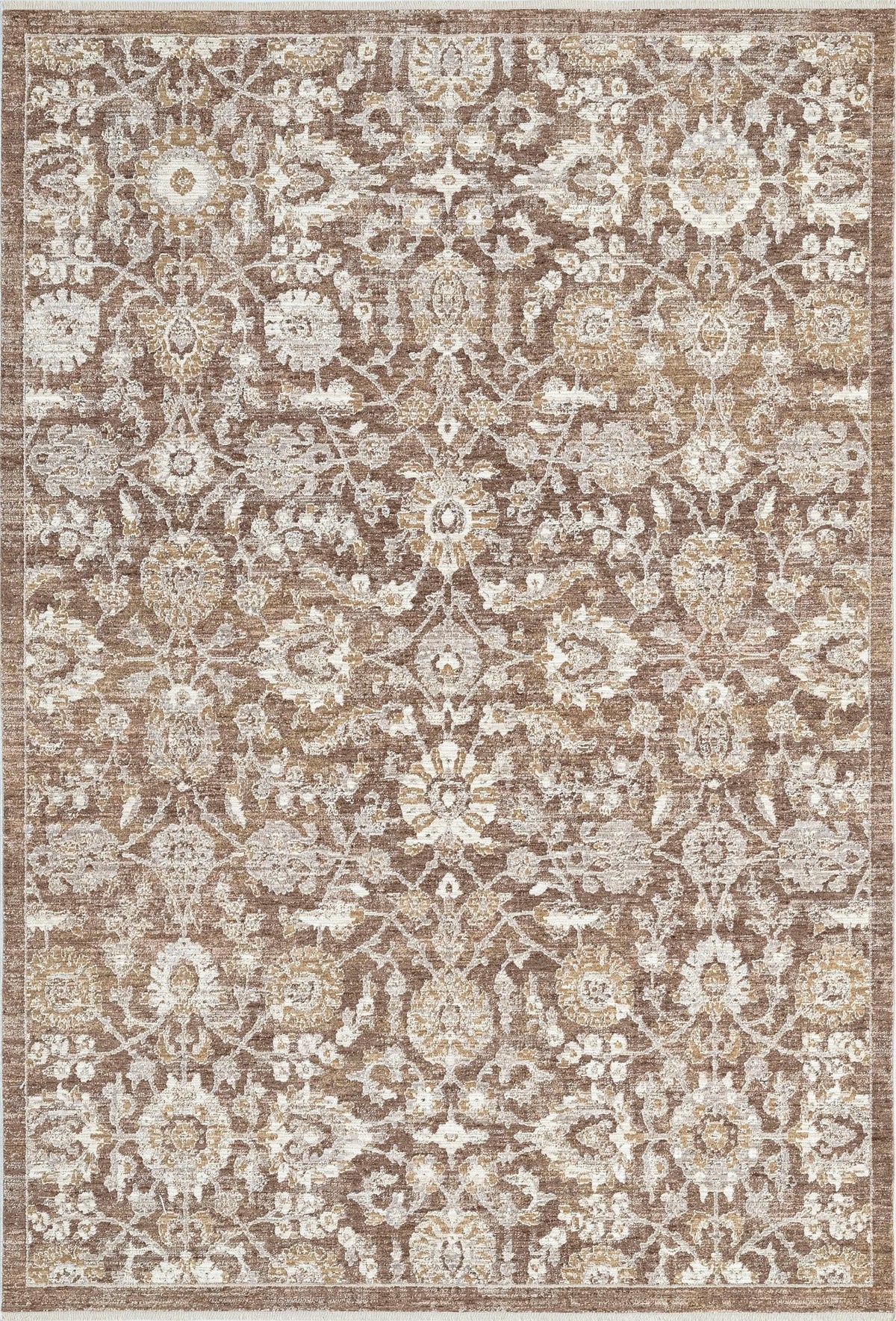 Dynamic Rugs Patara 10568 Power Loomed Transitional Rust/Brown/Ivory Rug