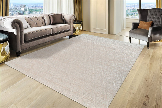 Dynamic Rugs Penta 6322 Power Loomed Modern Cream Rug