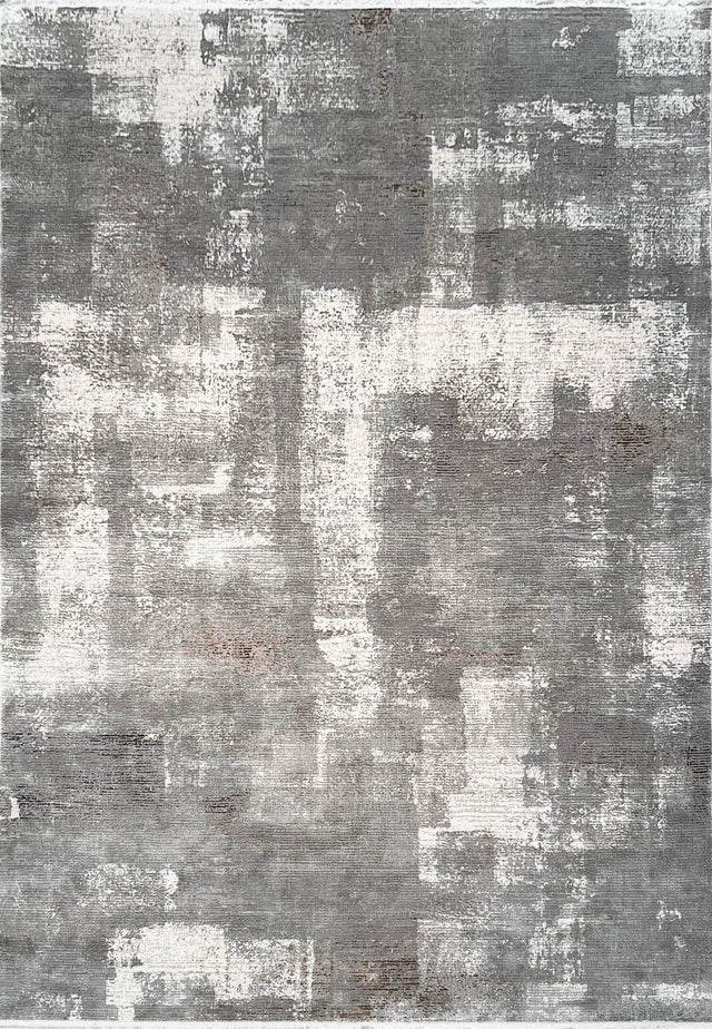 Dynamic Rugs Ruby 2190 Power Loomed Modern Grey/Ivory/Brown Rug