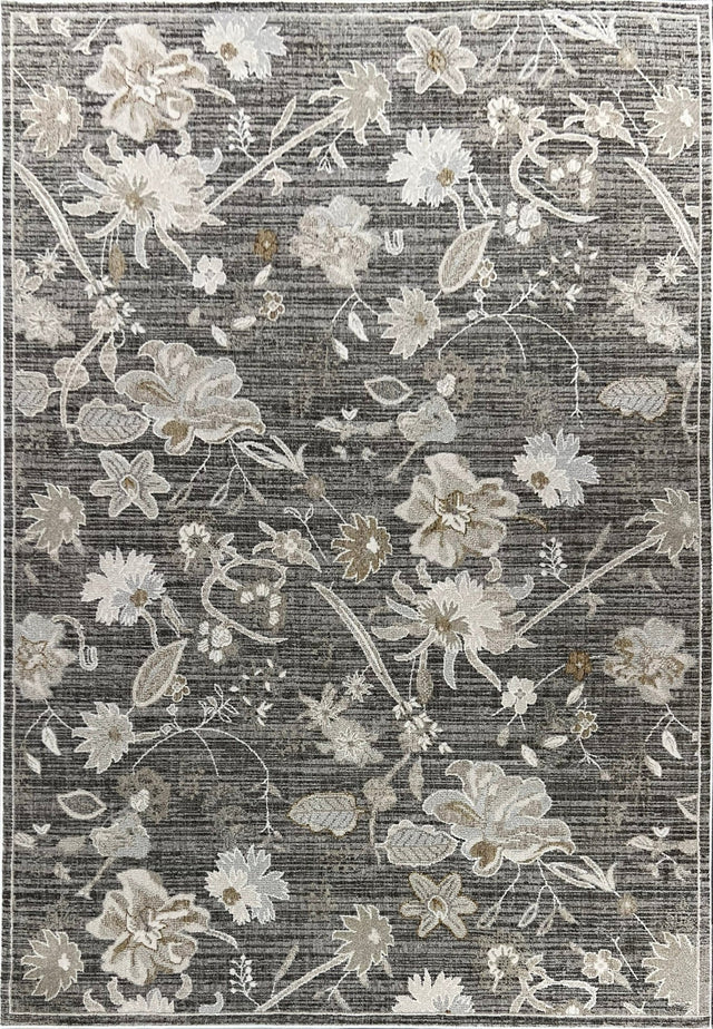Dynamic Rugs Saffron 16615 Power Loomed Modern Grey/Beige/Multi Rug