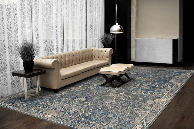 Dynamic Rugs Savoy 3585 Denim/Multi Rug.