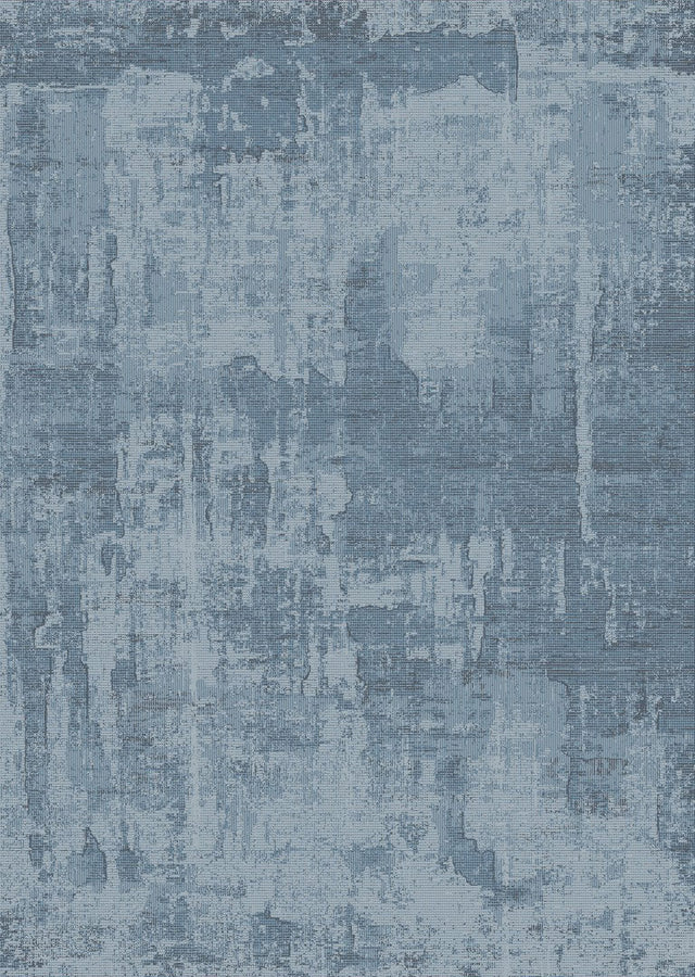 Dynamic Rugs Sequence 18503 Power Loomed Modern Navy Rug