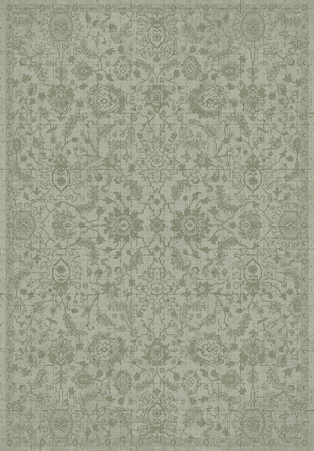 Dynamic Rugs Sequence 18509 Power Loomed Transitional Green Rug