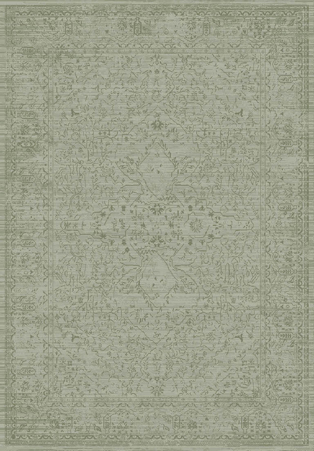 Dynamic Rugs Sequence 18511 Power Loomed Transitional Green Rug