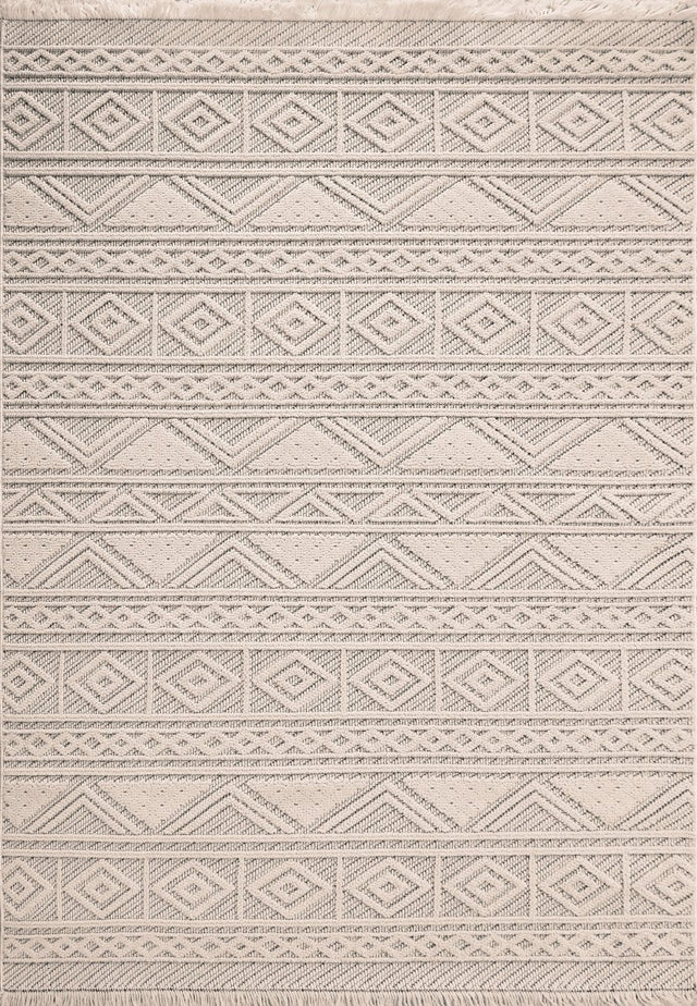 Dynamic Rugs Seville 3607 Ivory/Soft Grey Rug.