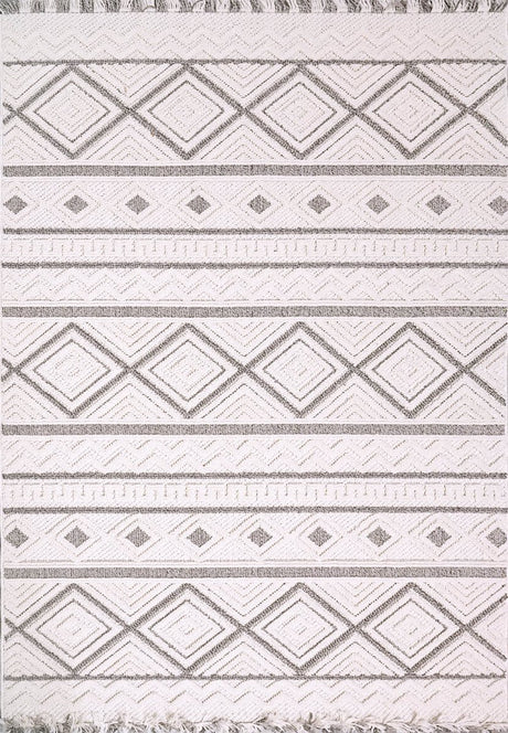 Dynamic Rugs Seville 3612 Beige/Dark Grey Rug.