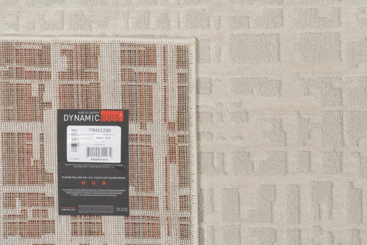 Dynamic Rugs Timeless 6928 Power Loomed Modern Beige/Ivory Rug