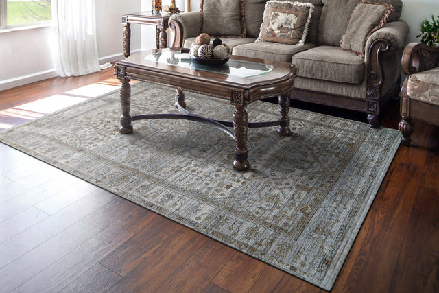 Dynamic Rugs Trevi 13250 Power Loomed Transitional Grey/Cream Rug
