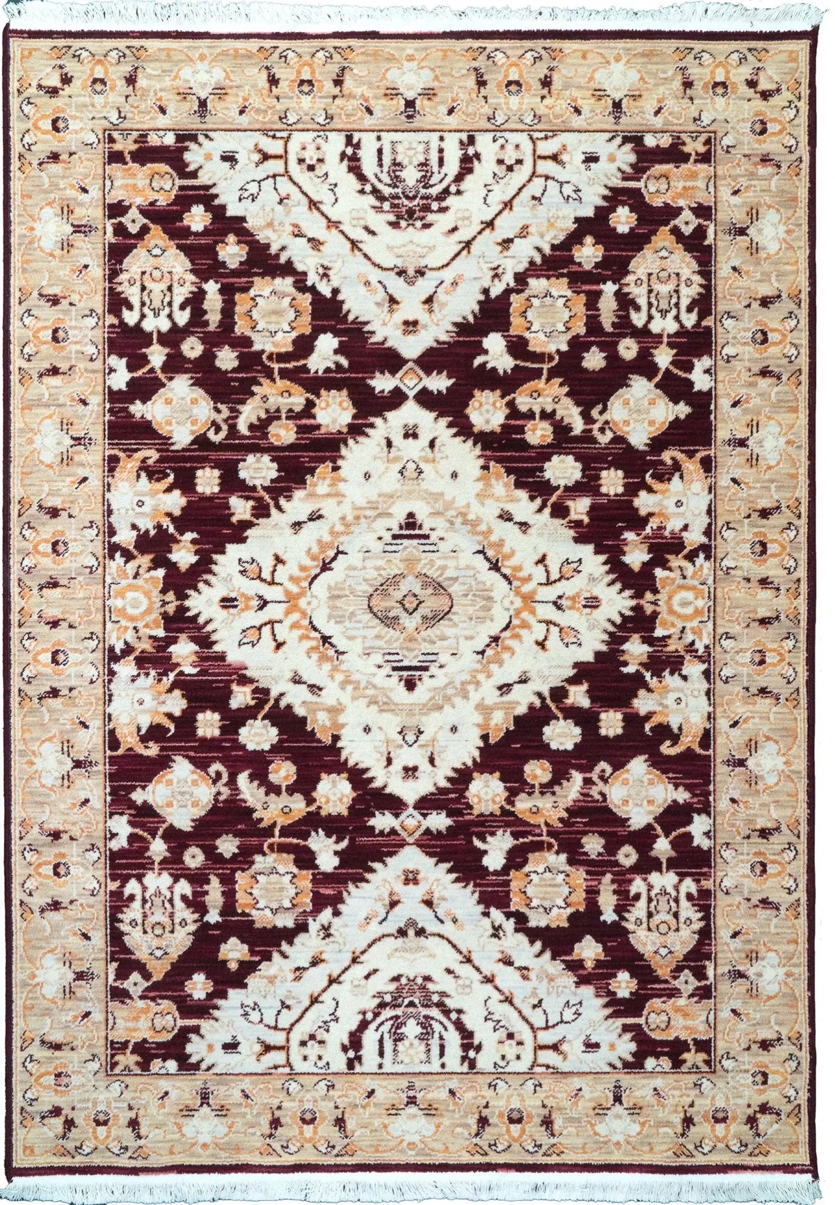 Dynamic Rugs Wade 18606 Power Loomed Traditional Red/Beige/Multi Rug - Rectangular