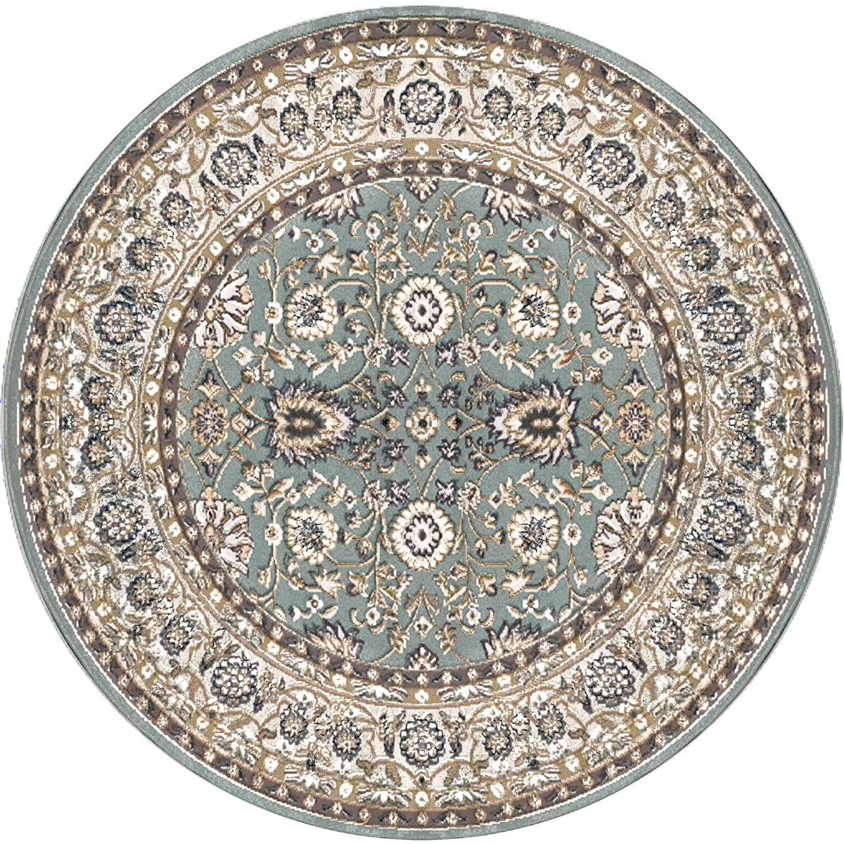 Dynamic Rugs Yazd 2803 Power Loomed Traditional Grey/Ivory Rug