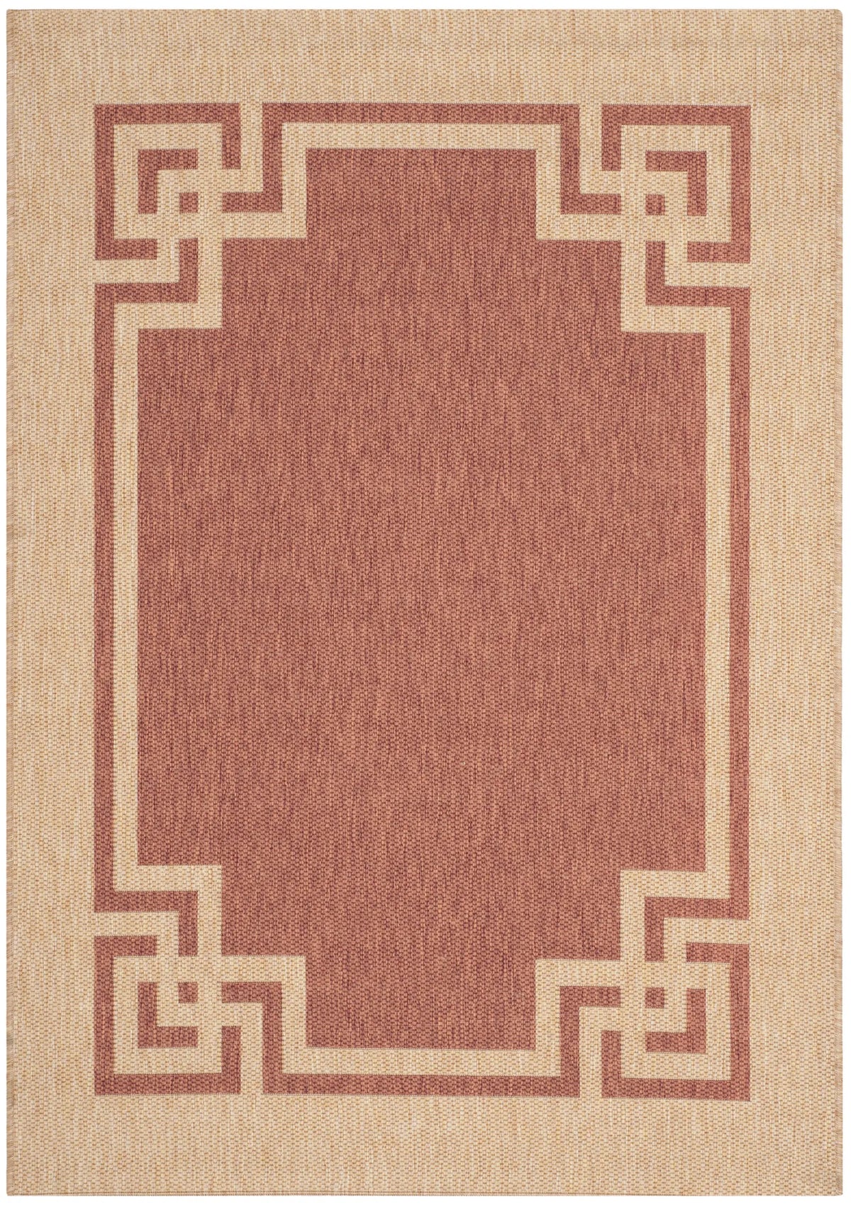Safavieh Martha Stewart 2'-7" x 5'-0" Rug in Terracotta / Beige