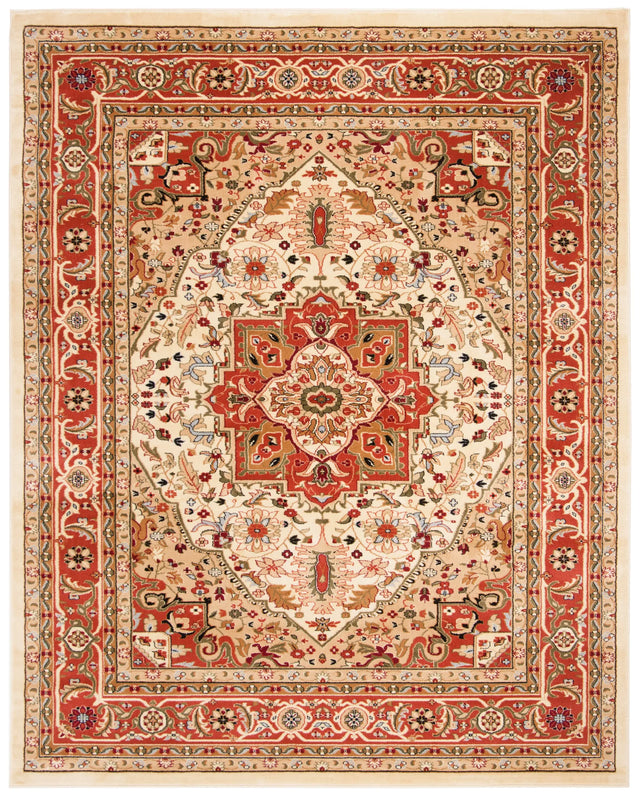 Safavieh Lyndhurst 10'-0" x 14'-0" Rug in Ivory / Rust